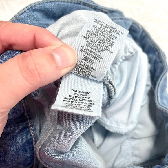 We The Free Zebra Print Low Rise Flare Leg Jeans Blue Size 26 - Picture 6 of 7